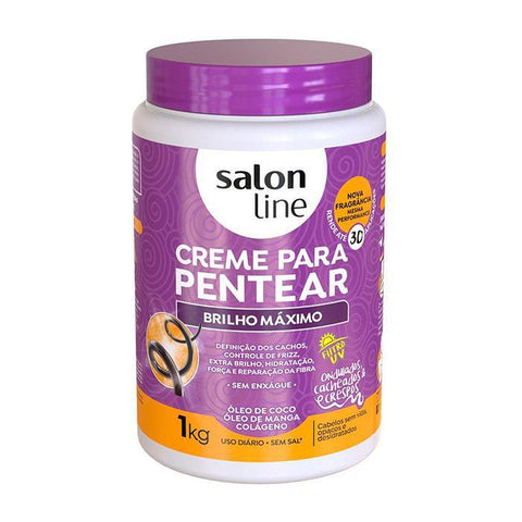 Creme para Pentear Brilho Máximo Salon Line 1kg