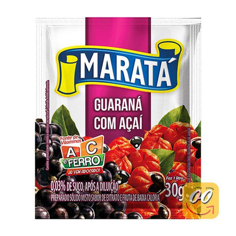 Suco em Pó de Guaraná e Açaí Maratá 30g